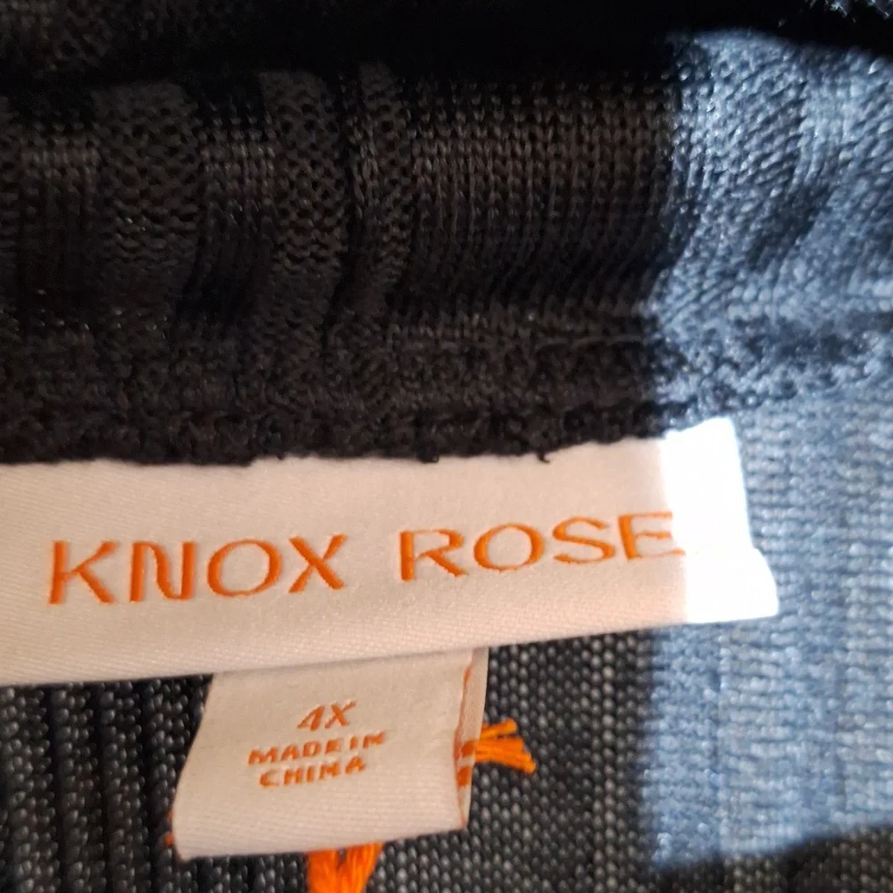 NEW!! KBOX ROSE LONG SLEEVE TURTLE NECK SIZE 4X - Picture 3 of 7